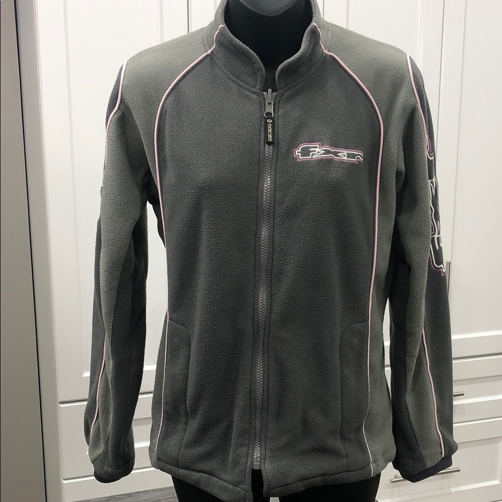 FXR Fleece Jacket – Two-Tone Gray & Pink – Estimated Women’s Small
